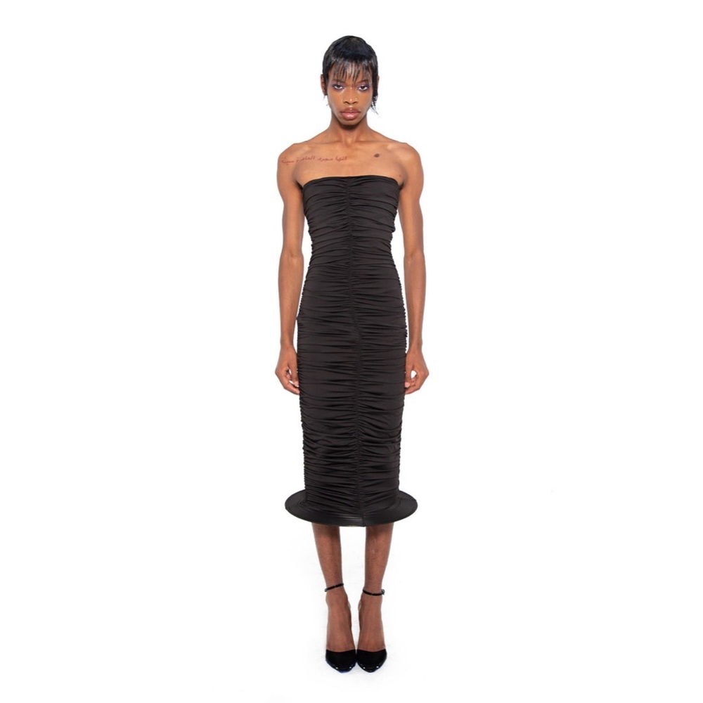 bad binch tong tong - GATHERED MERMAID HOOP DRESS